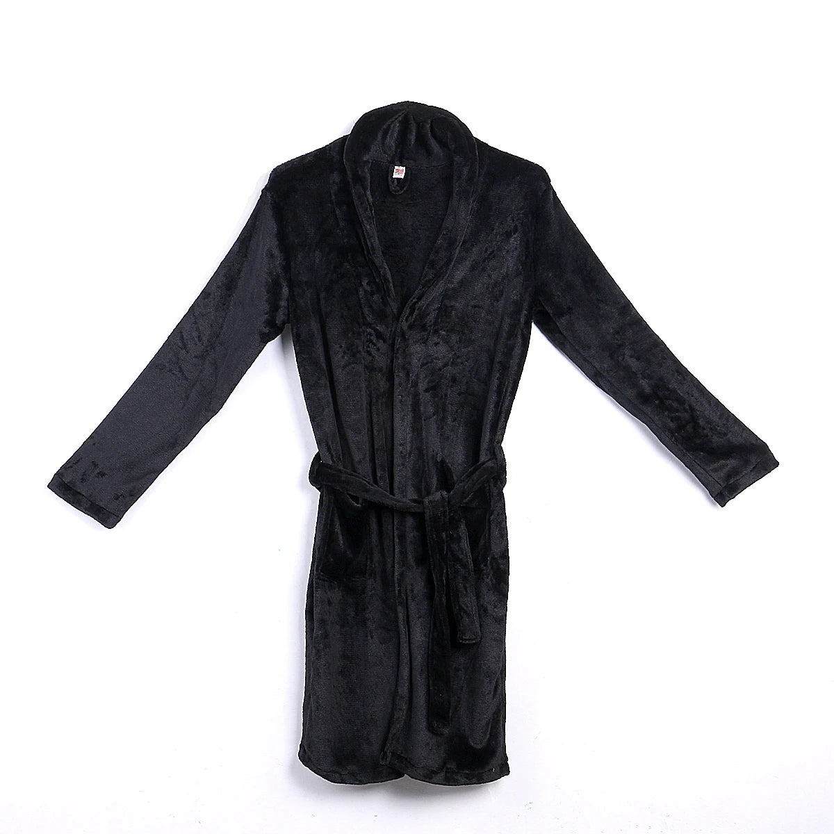 Men’s Long Plush Shawl Robe