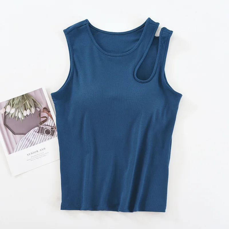 Women’s Modal Padded Camisole Top – Summer Sleepwear Base Top