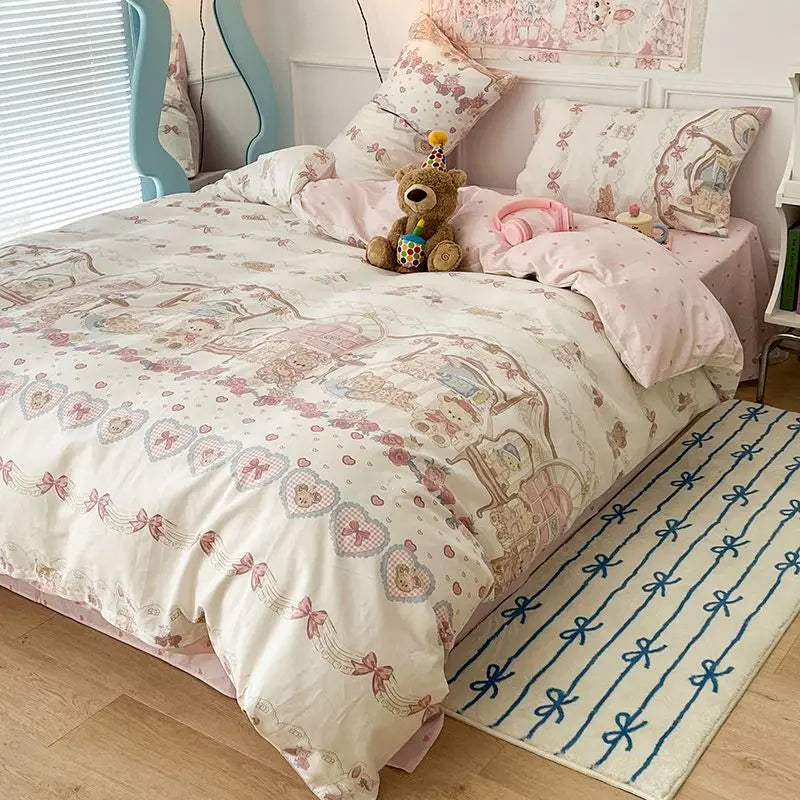 Kids Cute Pattern Bedding Set