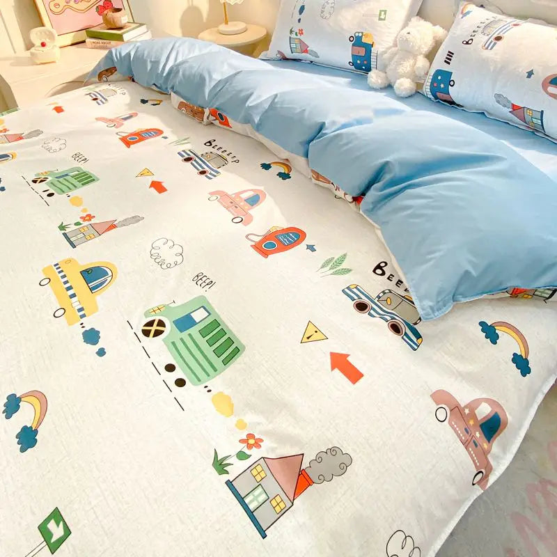 Kids Cute Pattern Bedding Set