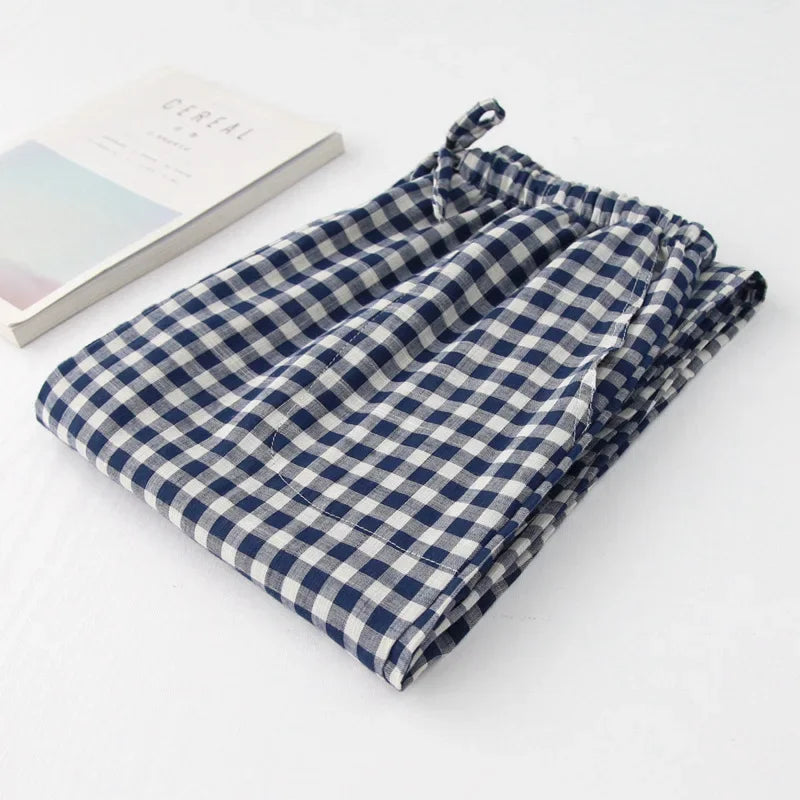 Men’s Cotton Plaid Pajama Pants