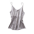 Women Satin Silk Spaghetti Strap Cami Summer Tank Top