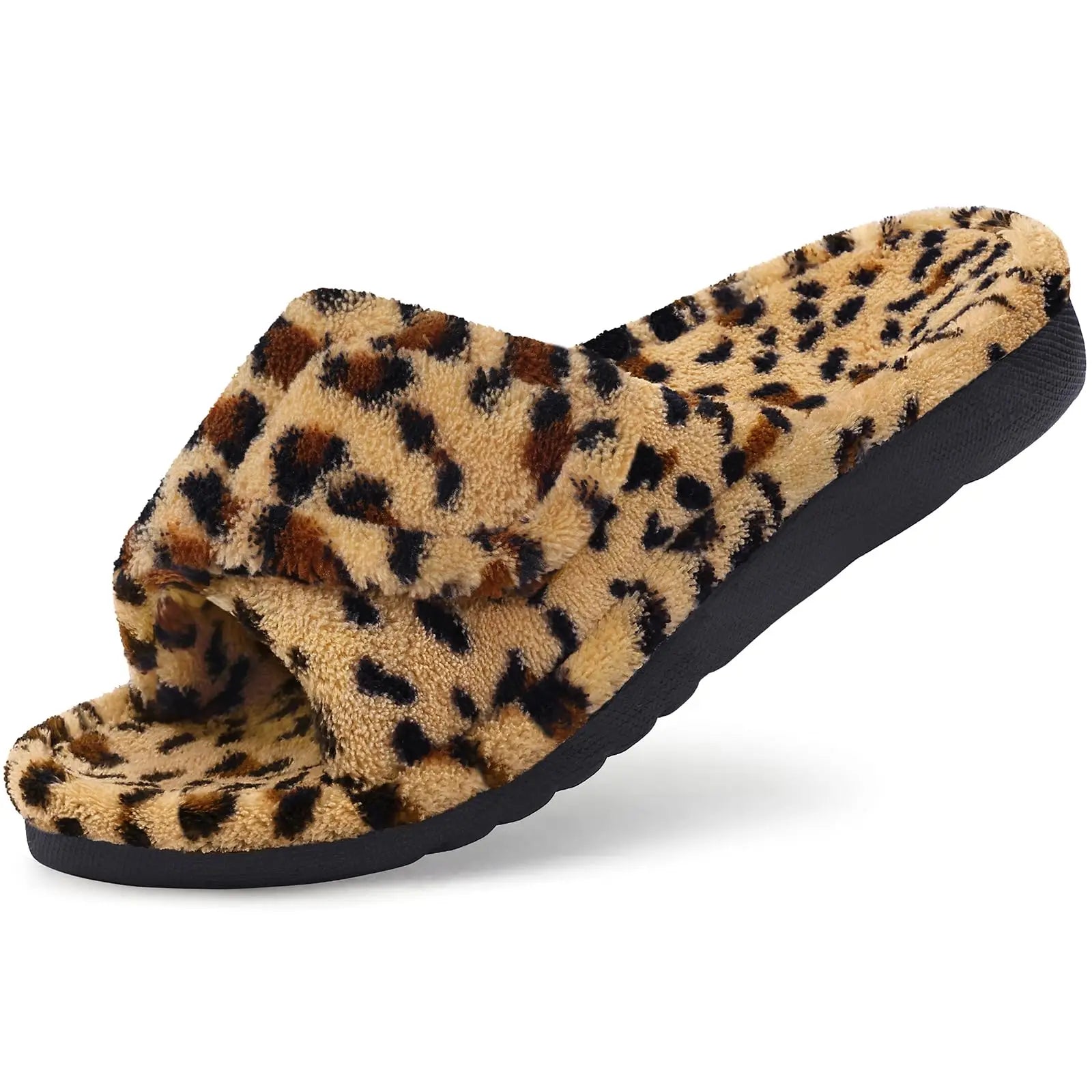 Women’s Orthopedic Open Toe Fuzzy Slippers