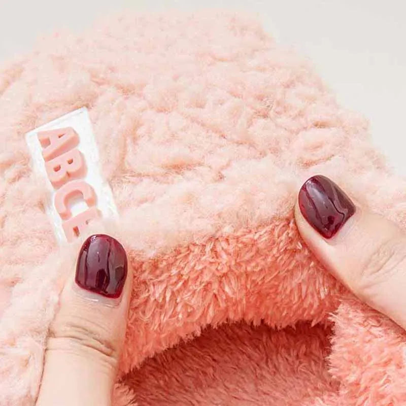 Unisex Winter Cotton Slippers with Rubber Sole