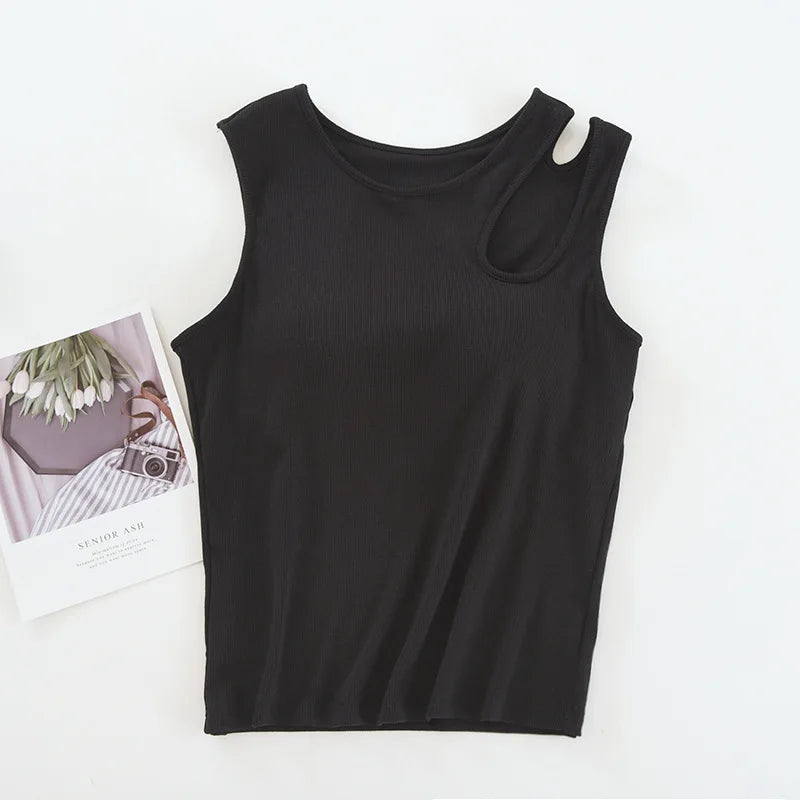 Women’s Modal Padded Camisole Top – Summer Sleepwear Base Top