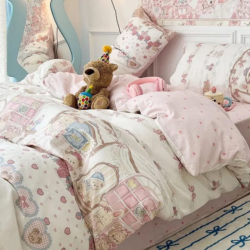 Kids Cute Pattern Bedding Set