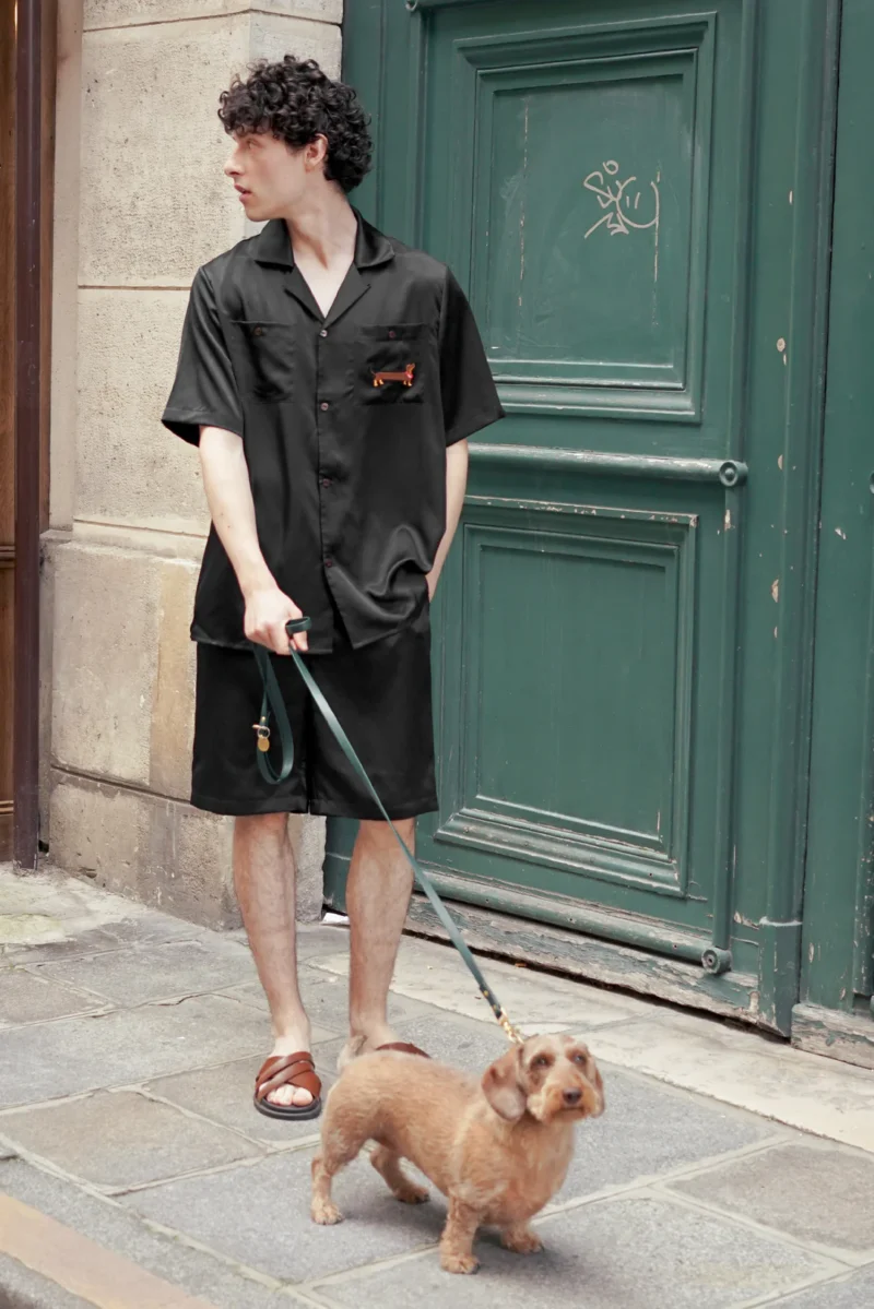 Silk Pajamas Dachshund Set - Image 7